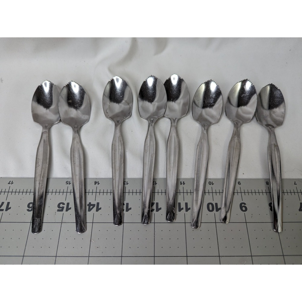 Enjoy Grapefruit Serrated Spoon Lot of 8
